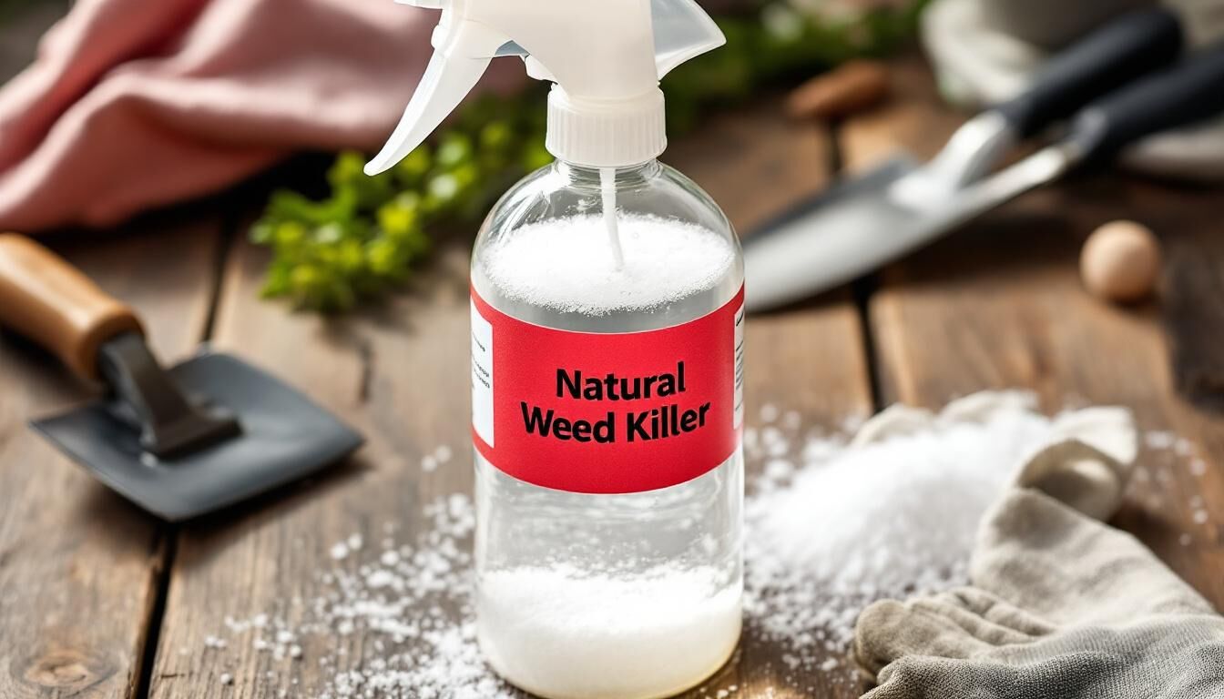 Découvrez comment réaliser un désherbant naturel efficace à la maison avec notre recette simple à base de vinaigre et de sel. Éliminez les mauvaises herbes sans produits chimiques et optez pour une solution écologique pour votre jardin.